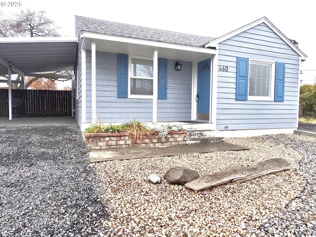 a front view of a house