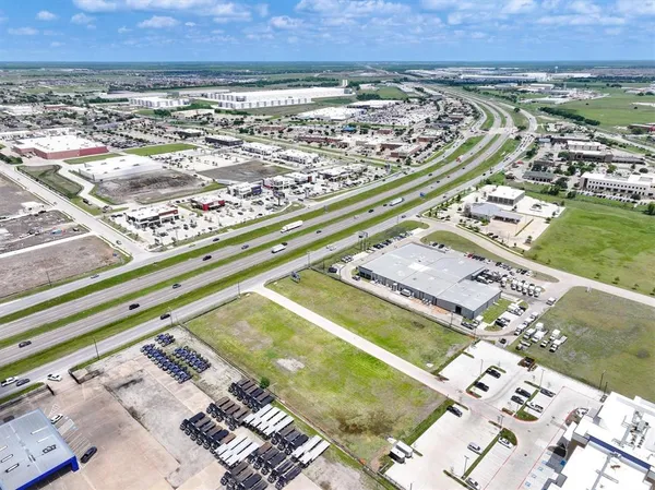 an aerial view of a city