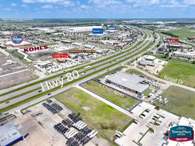 an aerial view of a city