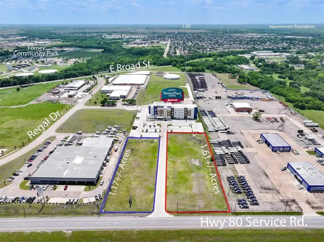 an aerial view of a city