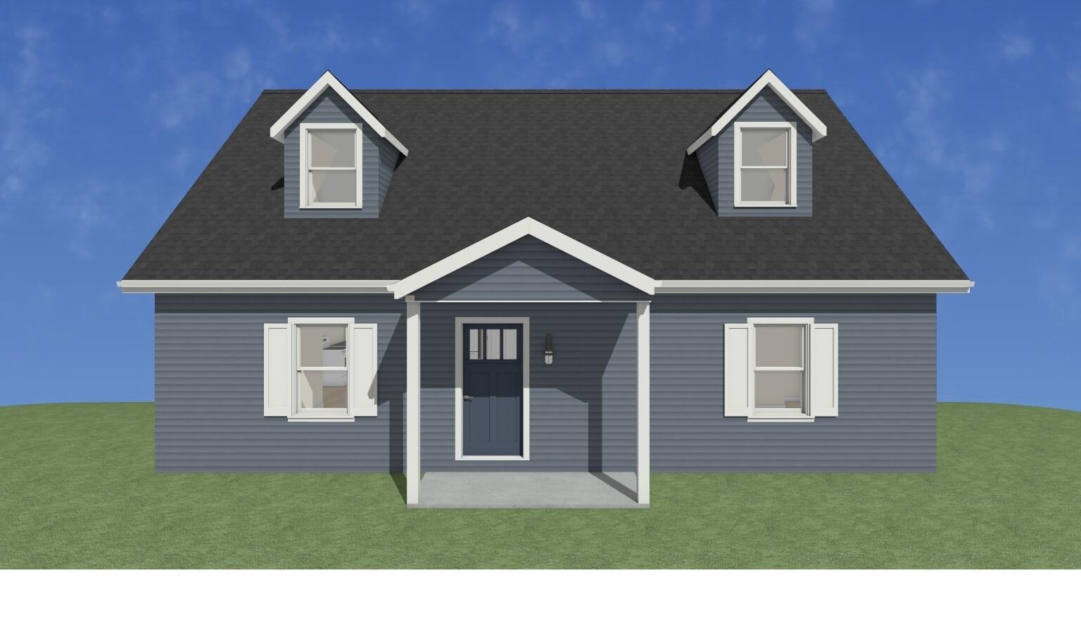 a view of front of a house with a yard