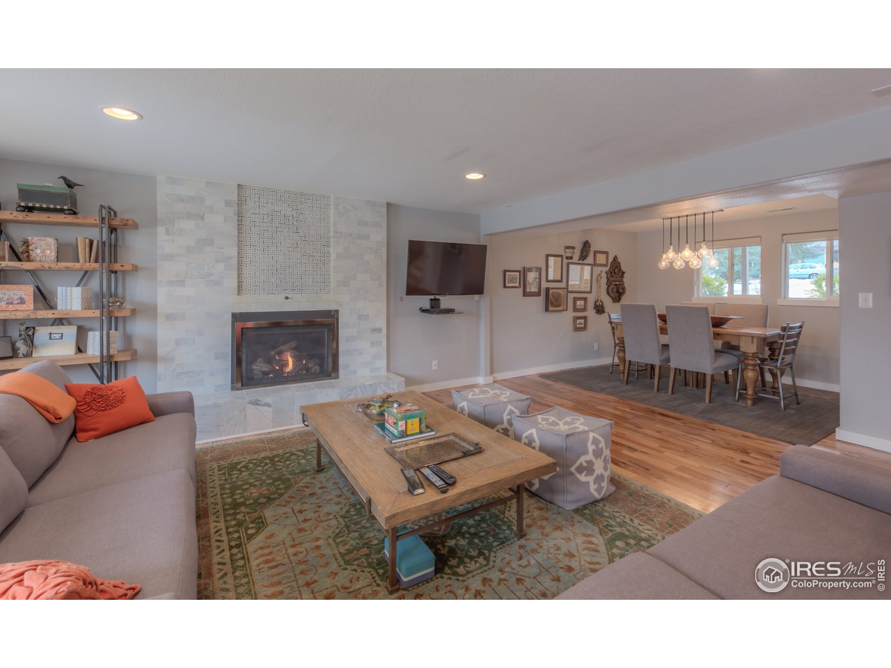 340 18th Street Boulder, CO 80302 - Photo 11 of 40 Family room with hardwood floors