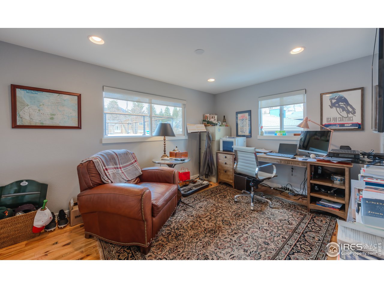 340 18th Street Boulder, CO 80302 - Photo 20 of 40 Upper level Bedroom #3 / office with Flatirons view