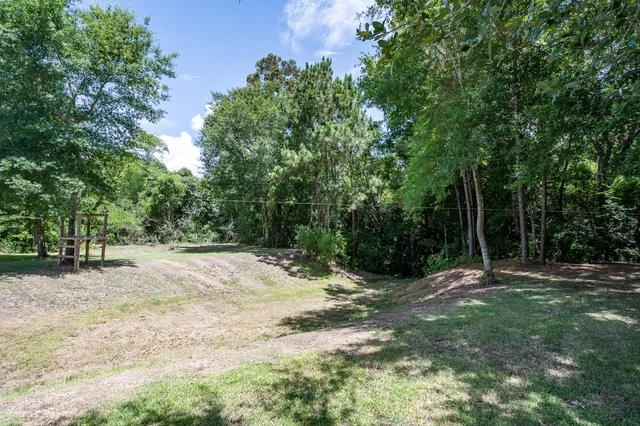 a view of park with trees