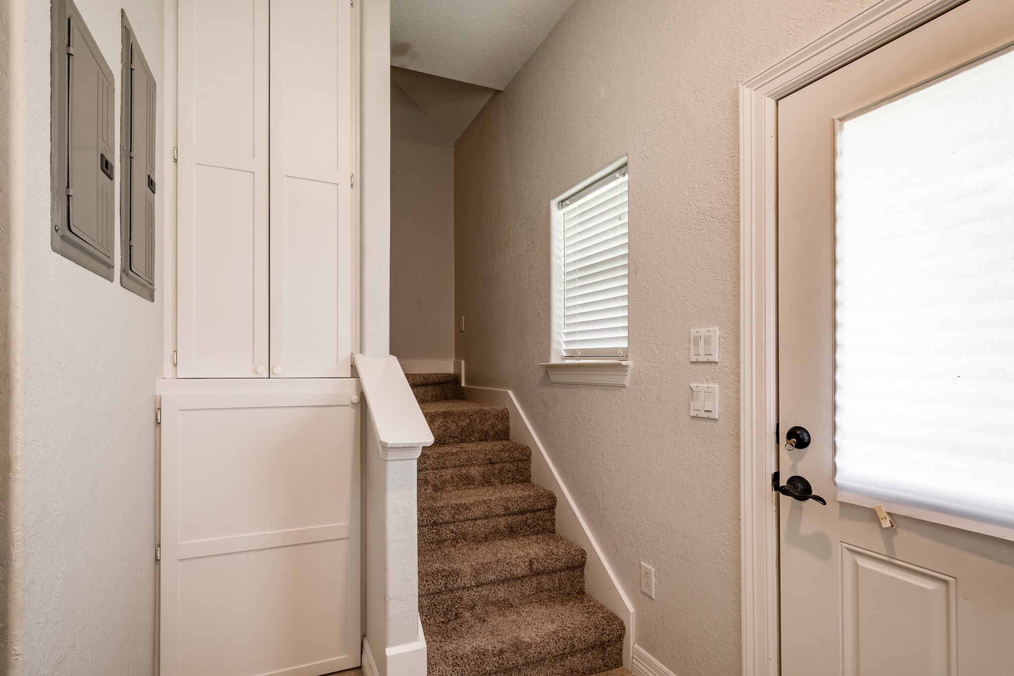 14328 Fm 2354 Rd Beach Baytown, TX 77523 - Photo 40 of 47 a view of a hallway with wooden floor and staircase