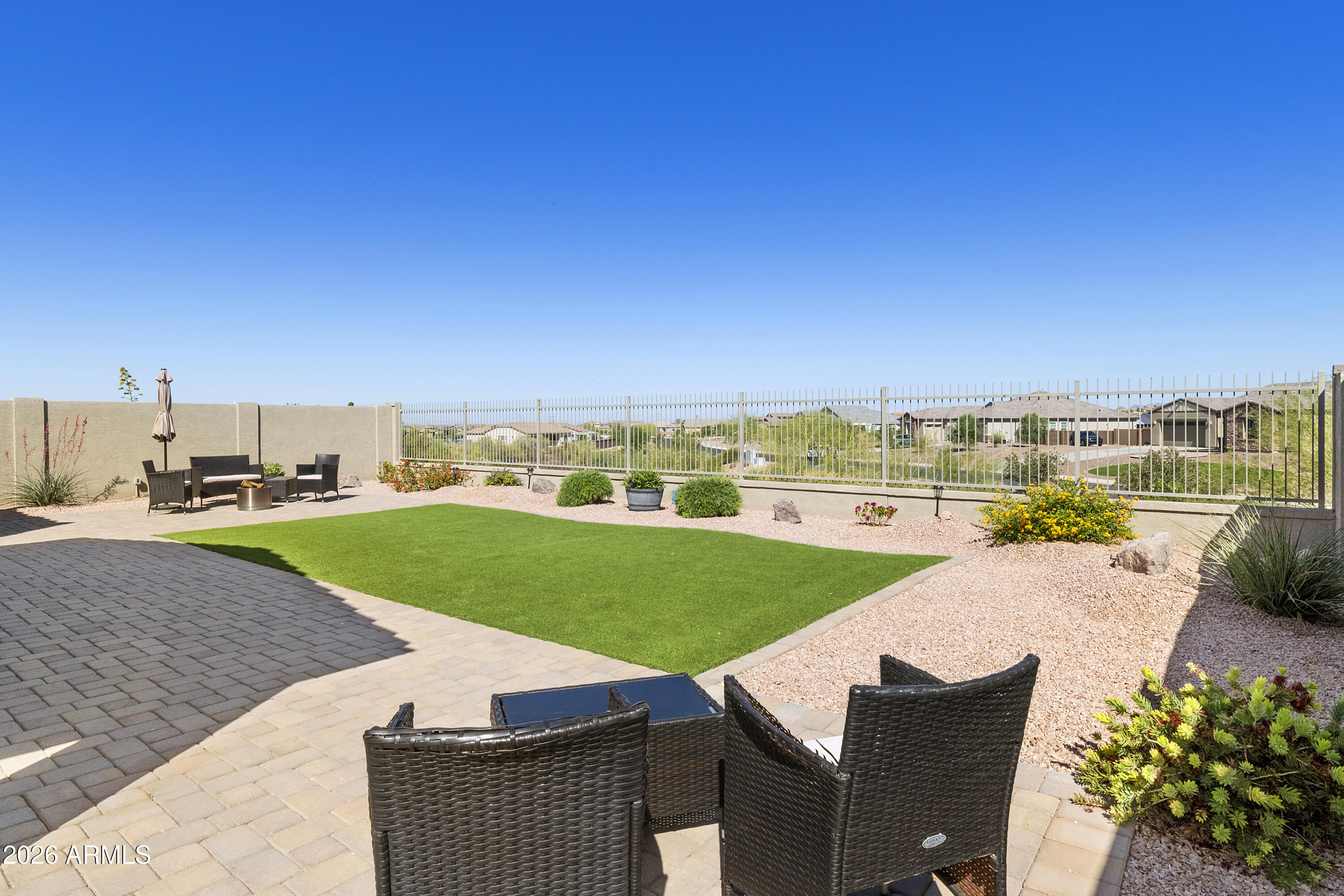 12030 Amanda Road Gold Canyon, AZ 85118 - Photo 34 of 62 Pavers and synthetic grass