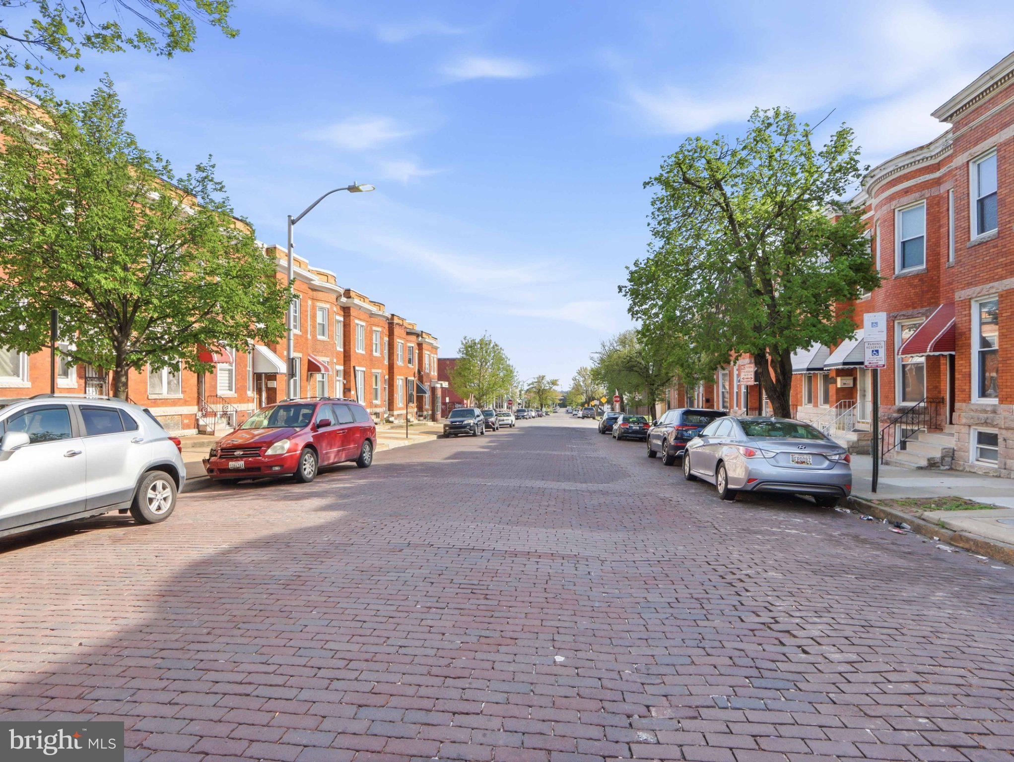 1724 North Payson Street Baltimore, MD 21217 - Photo 5 of 41 Charming cobblestone street scene.