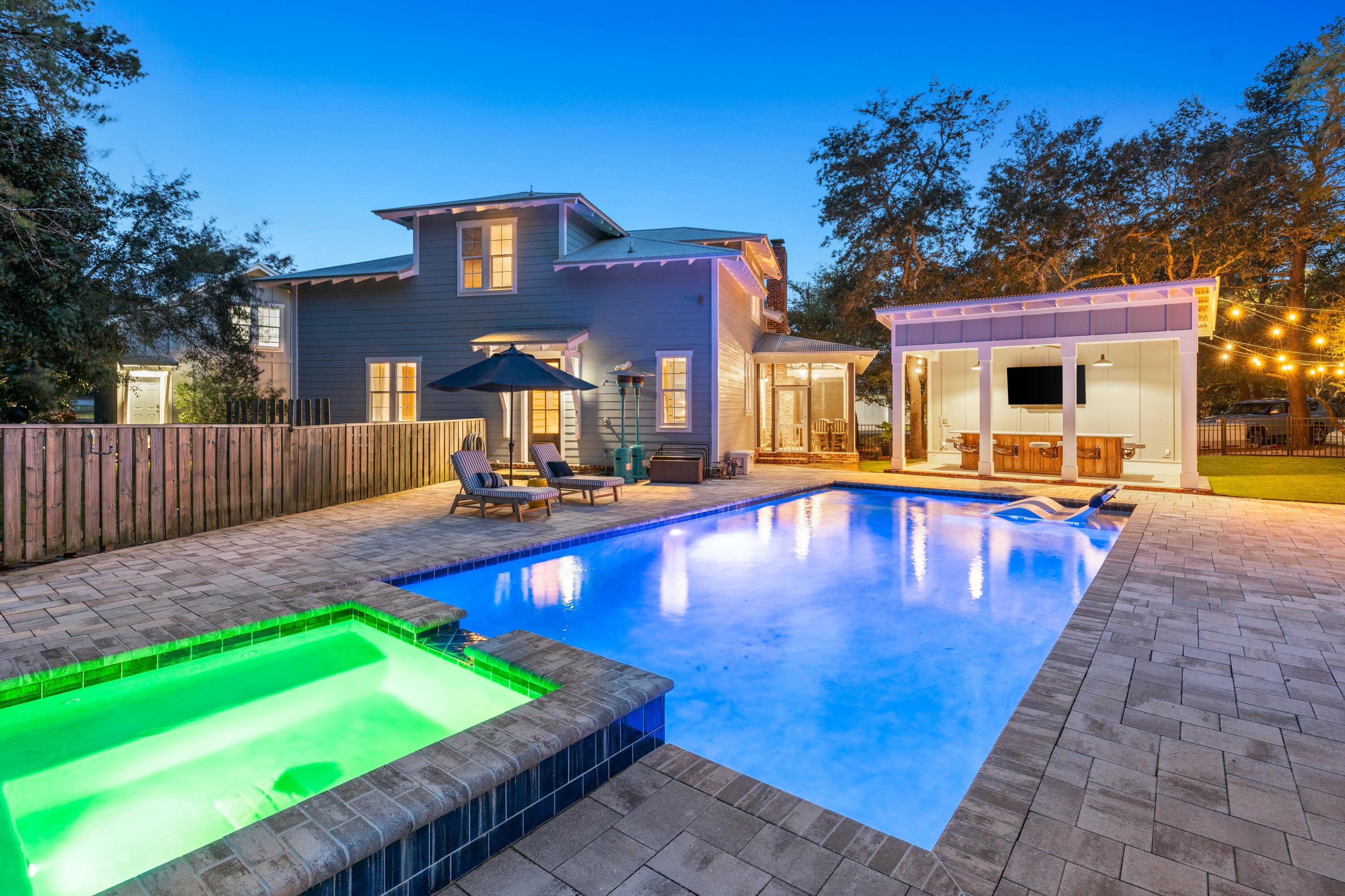 184 Crescent Road Santa Rosa Beach, FL 32459 - Photo 1 of 61 a view of a house with swimming pool in front of it