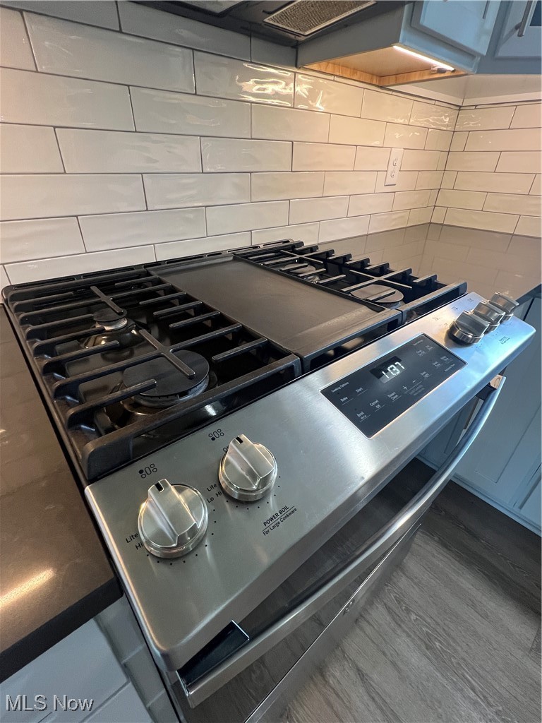 232 Hoffman Road Loudonville, OH 44842 - Photo 8 of 28 Kitchen view of gas range and tasteful backsplash