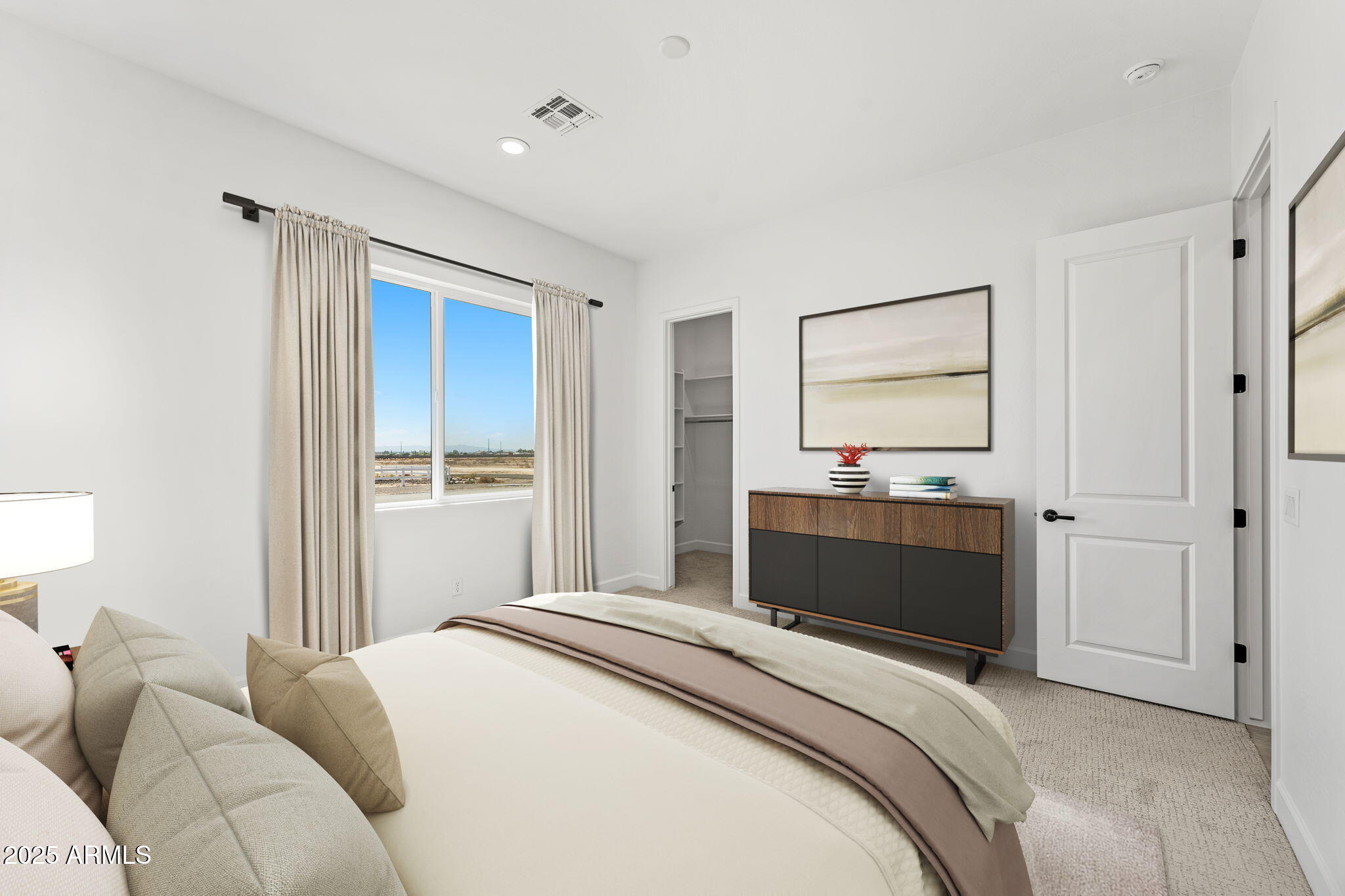 17083 East Dl Lane Rio Verde, AZ 85263 - Photo 17 of 22 a bedroom with a bed and a large mirror