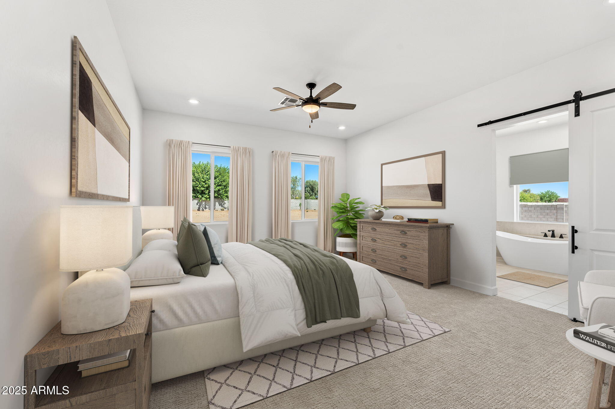 17083 East Dl Lane Rio Verde, AZ 85263 - Photo 9 of 22 a bedroom with a bed a flat screen tv and couches