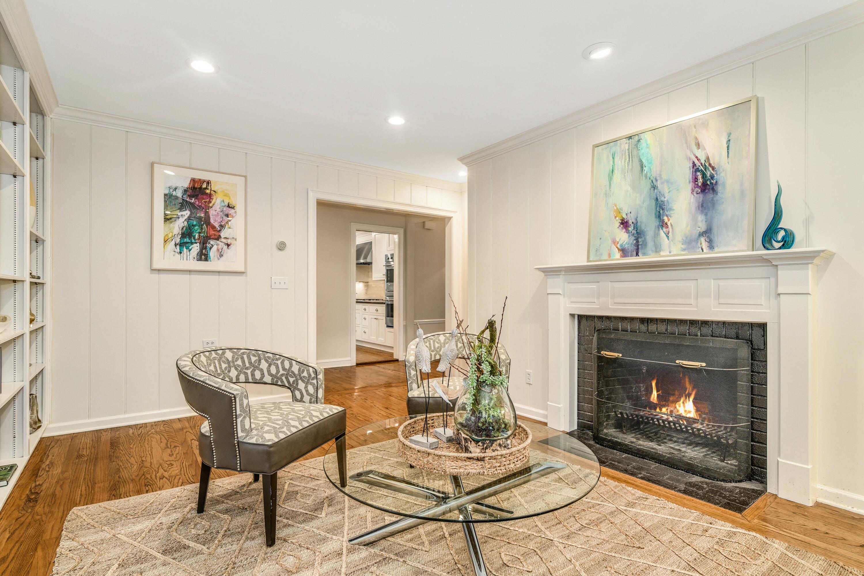 22 Stony Brook Road Darien, CT 06820 - Photo 17 of 33 a living room with furniture and a fireplace