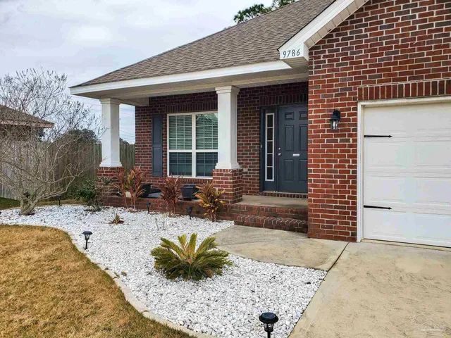 a front view of a house