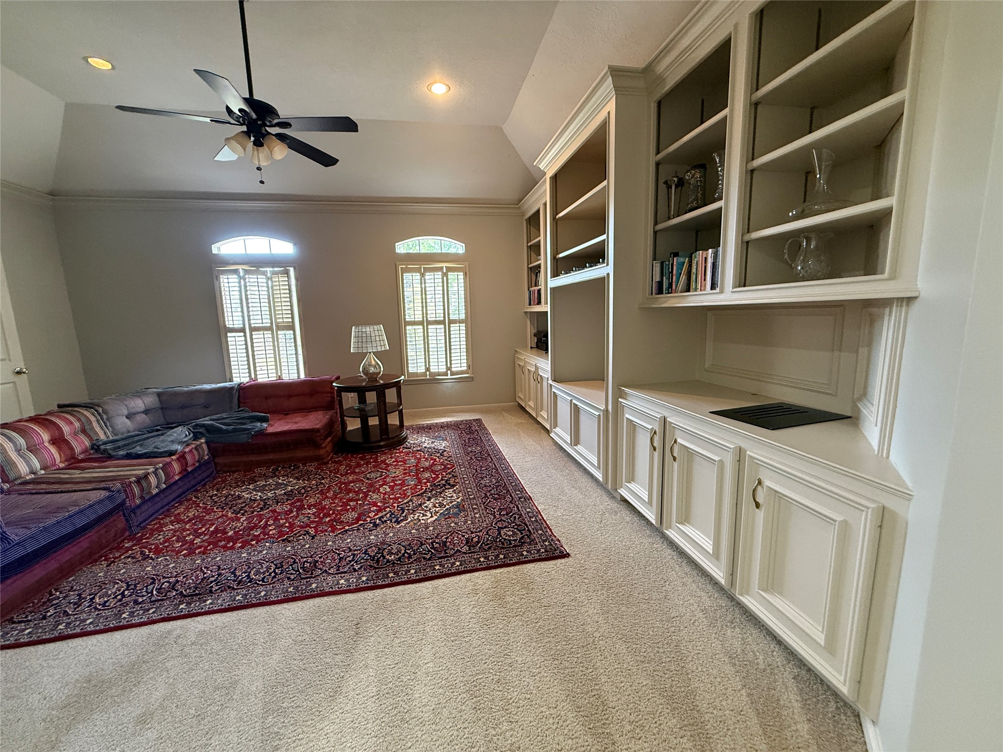 15923 Harwick Drive Spring, TX 77379 - Photo 11 of 16 Large game room on the second floor has built in shelves and cabinets.