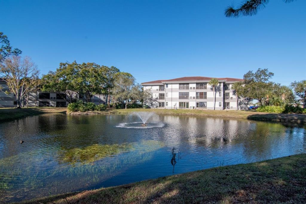 2650 Countryside Boulevard, Unit F303 Clearwater, FL 33761 - Photo 9 of 39 a view of a lake with a house