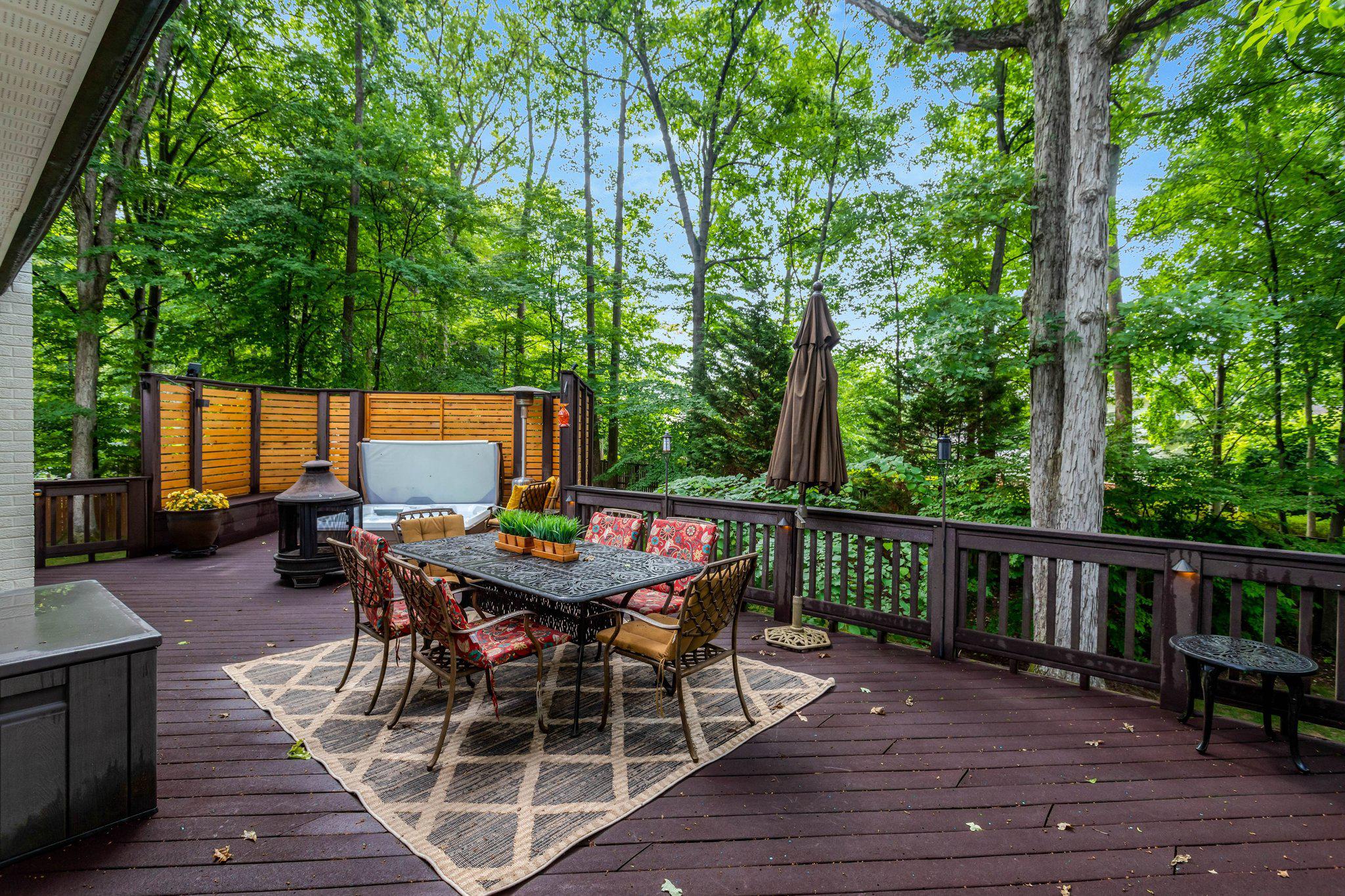 7506 Oriole Avenue Springfield, VA 22150 - Photo 18 of 67 a view of a table and chairs on the roof deck