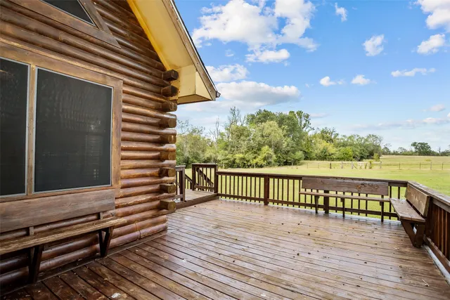 a view of a lake in middle of the town