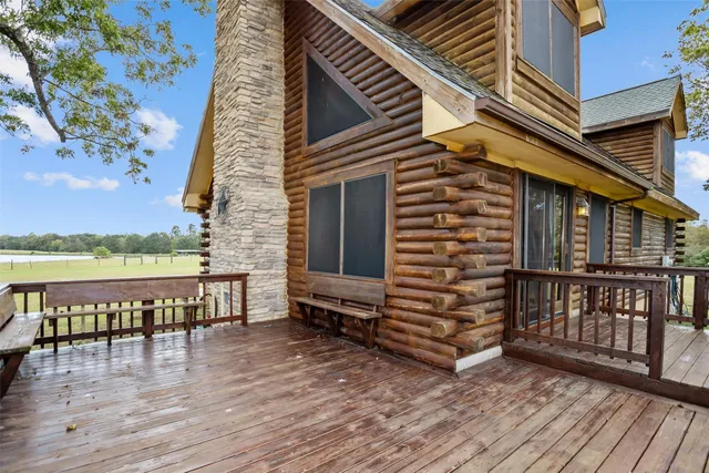 a view of a terrace with skyline