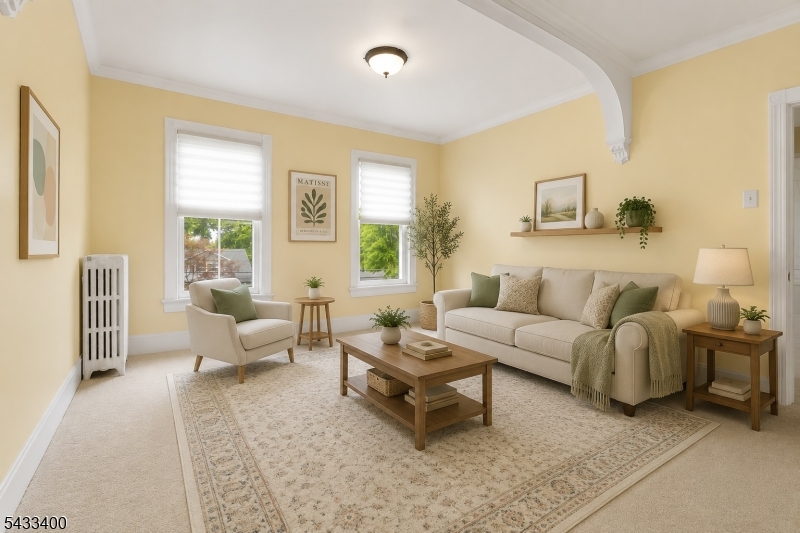 61 New Street Hampton, NJ 08827 - Photo 33 of 45 a living room with furniture and a potted plant