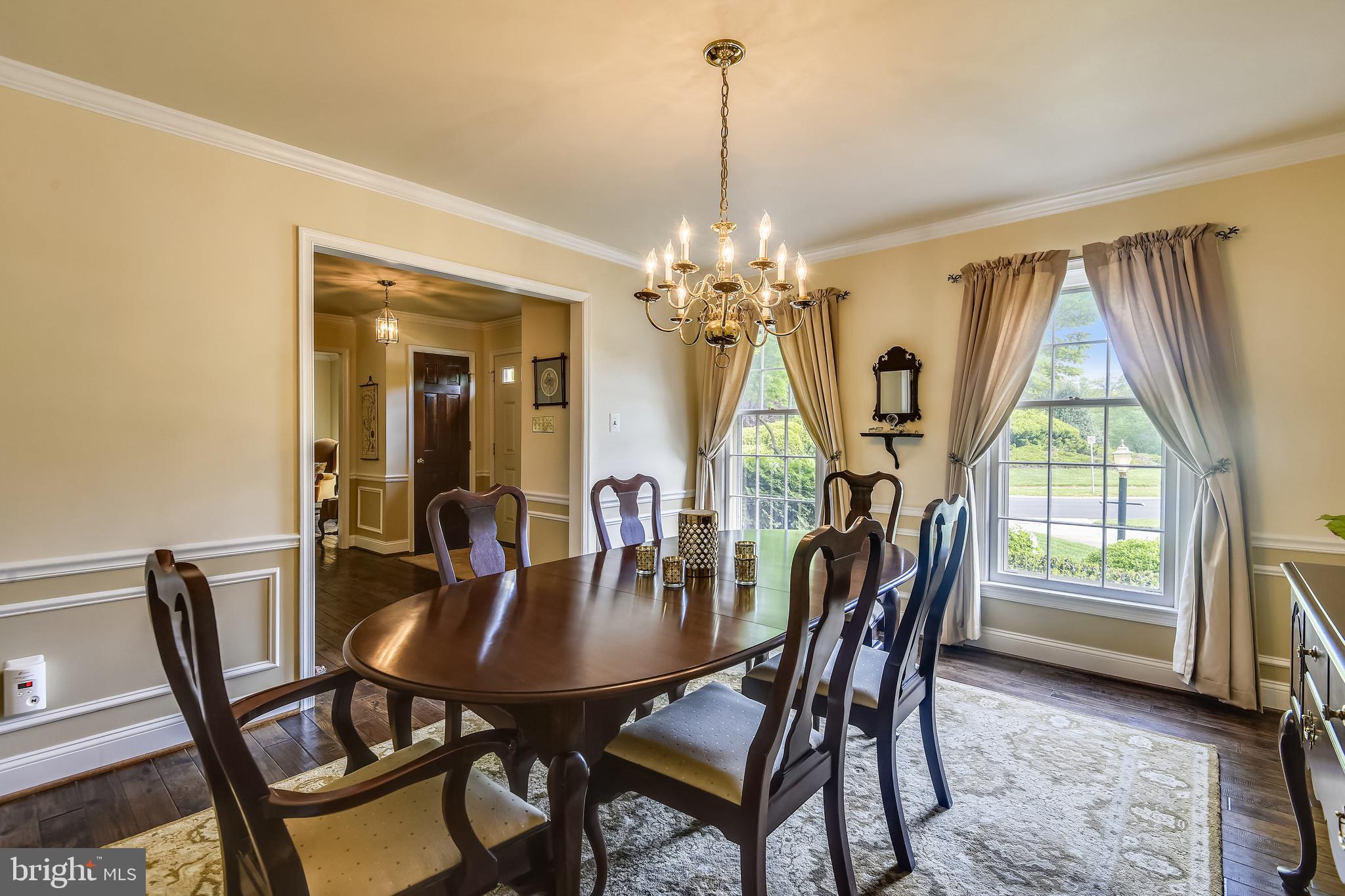 11949 Grey Squirrel Lane Reston, VA 20194 - Photo 15 of 65 Spacious dining room with wainscoting