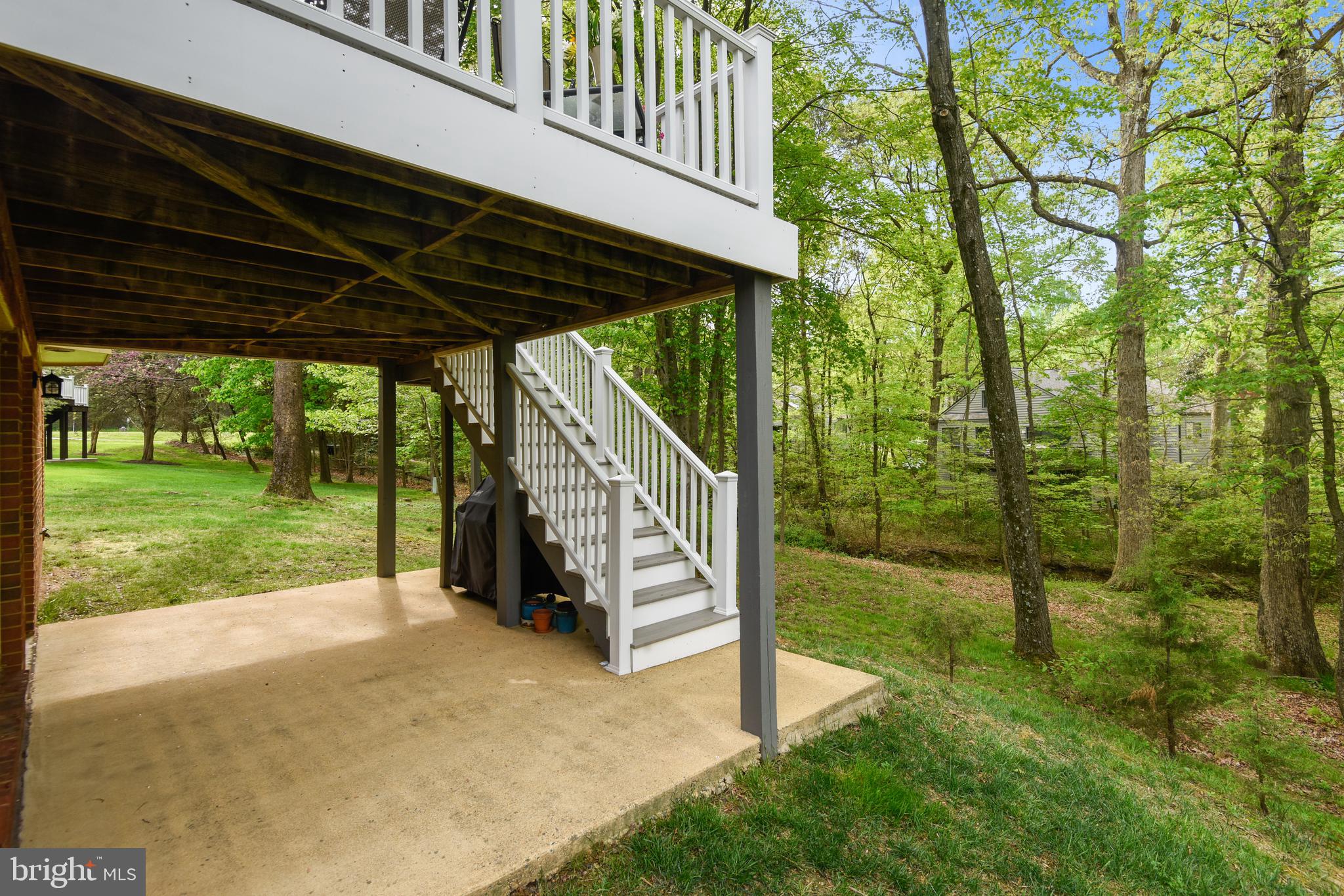 11949 Grey Squirrel Lane Reston, VA 20194 - Photo 43 of 65 Stairs from deck to lower patio