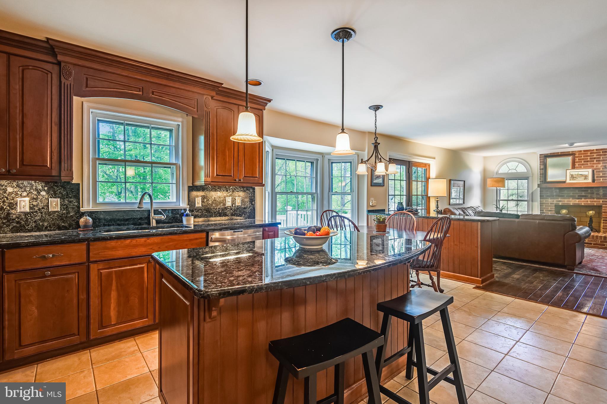 11949 Grey Squirrel Lane Reston, VA 20194 - Photo 8 of 65 Curved center island with pendulum lights