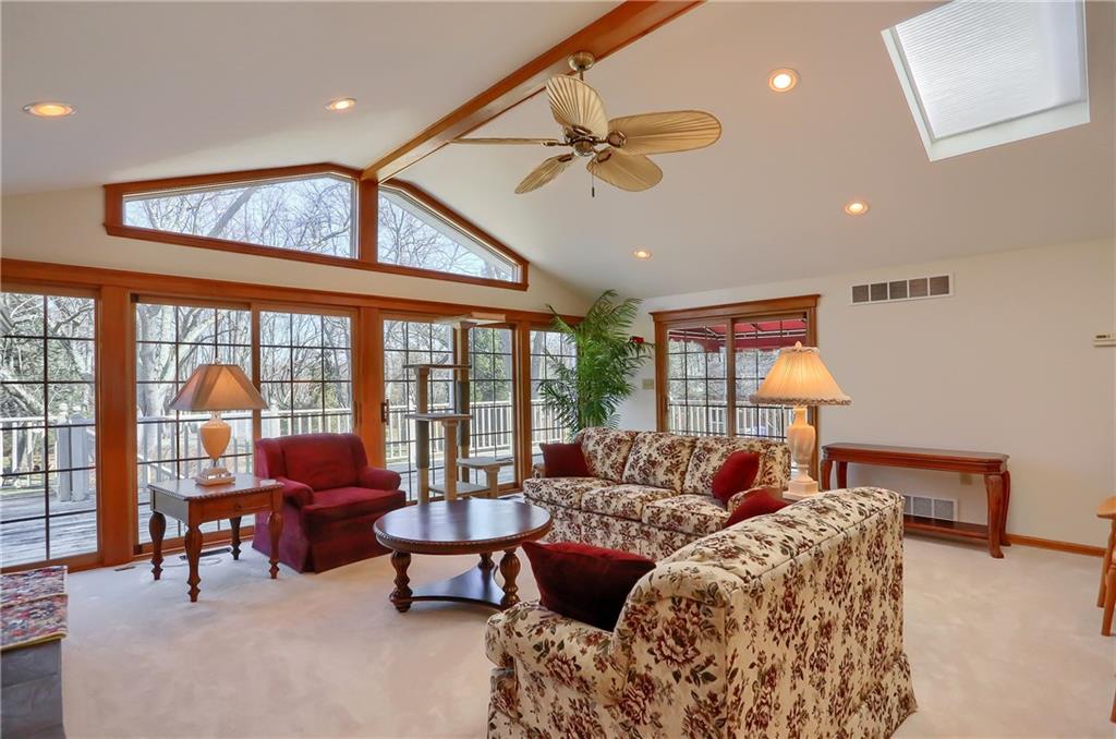 3912 Shepard Road Gibsonia, PA 15044 - Photo 5 of 25 Step inside and this is what you find! Beautiful vaulted ceilings, wall of windows and doors! Light and bright, let the sun shine in!