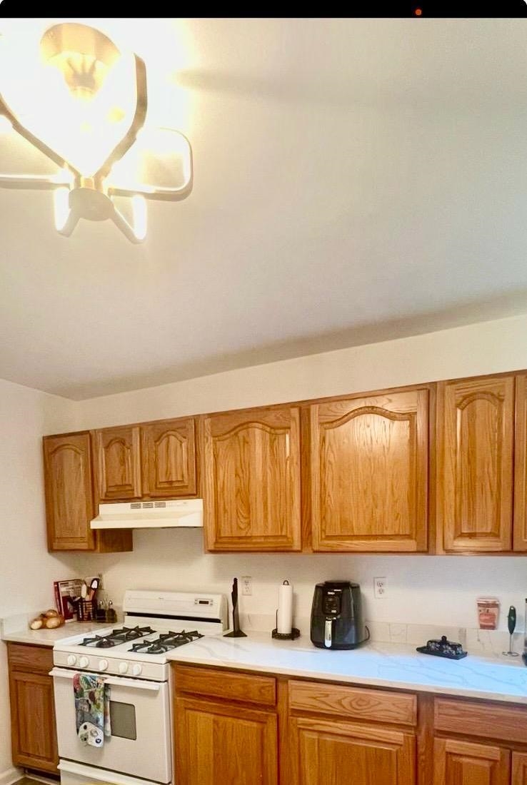 421 Adams Street, Unit 2L Hoboken, NJ 07030 - Photo 3 of 19 a kitchen with stainless steel appliances granite countertop a sink and a stove