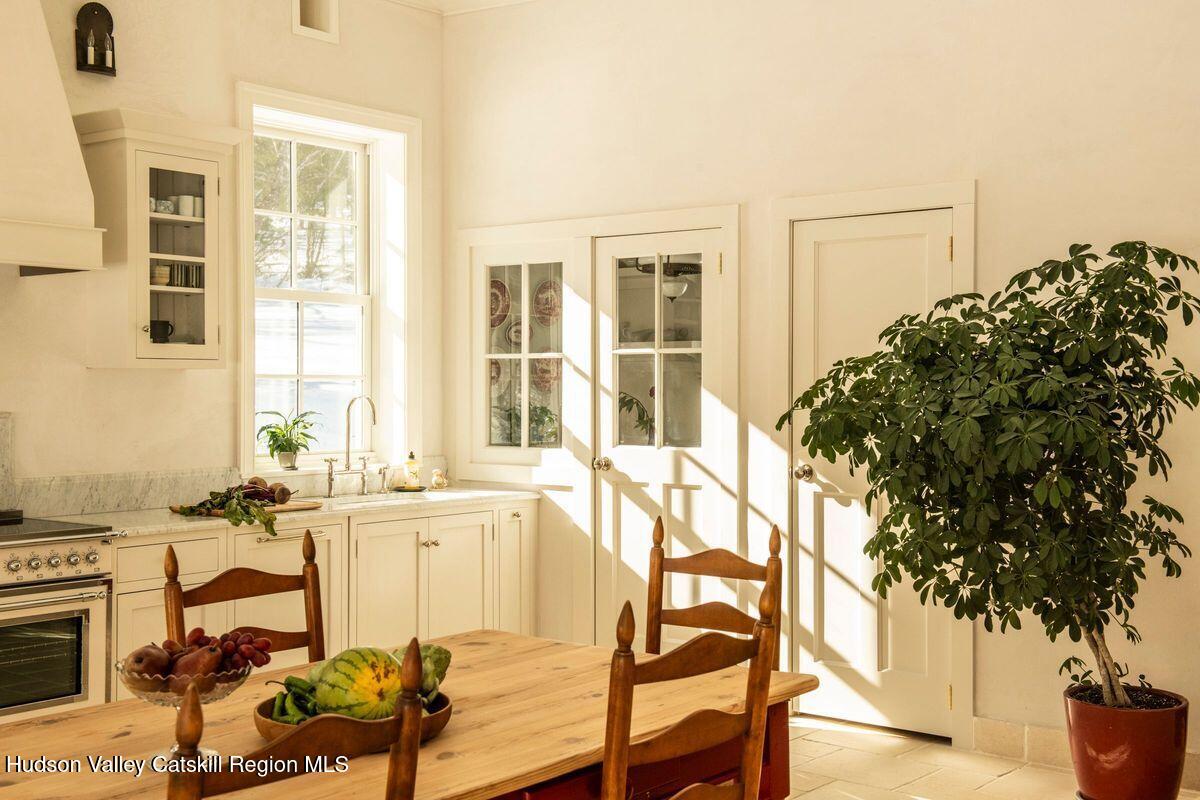401 Buck Road Stone Ridge, NY 12484 - Photo 4 of 32 a living room with a couch and potted plants