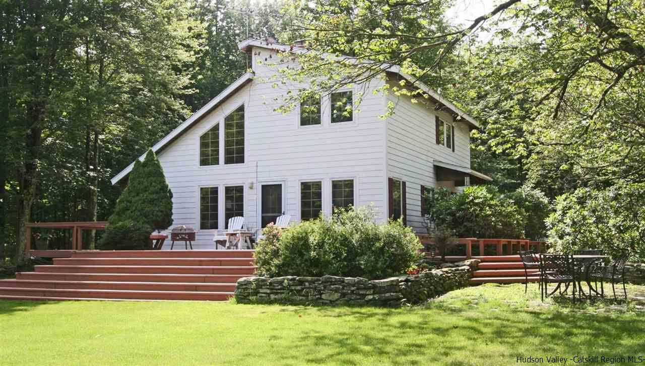 318 Autumn Breeze Road Roxbury, NY 12421 - Photo 1 of 35 a house view with a garden space