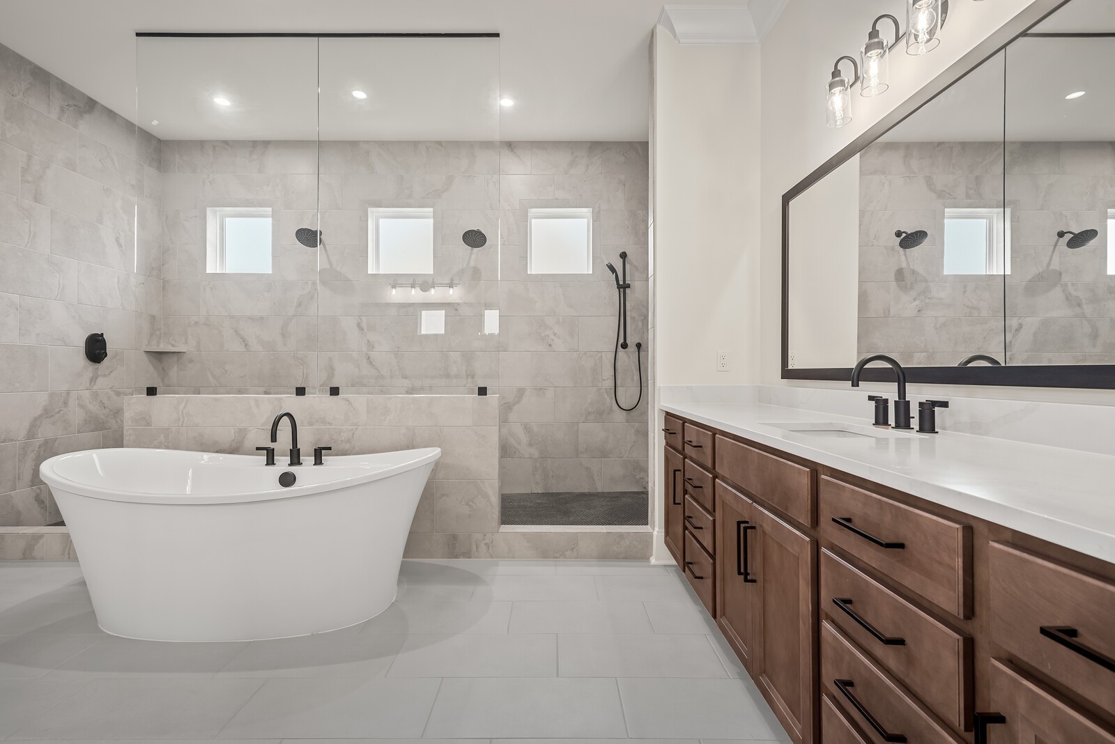7217 Severide Street Fairview, TN 37062 - Photo 35 of 63 a spacious bathroom with a double vanity sink mirror and double