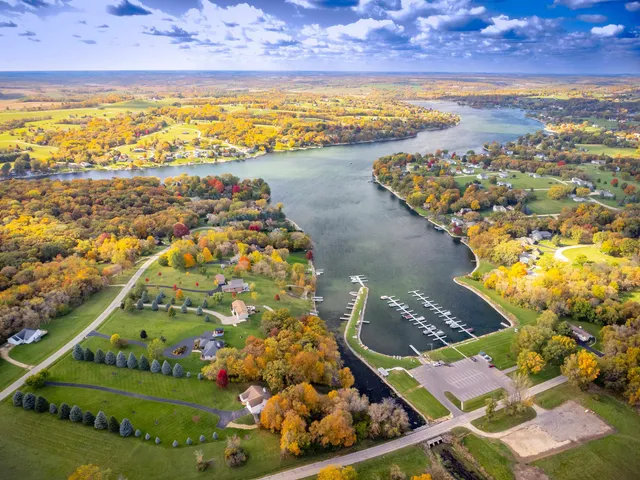 a view of an ocean and beach