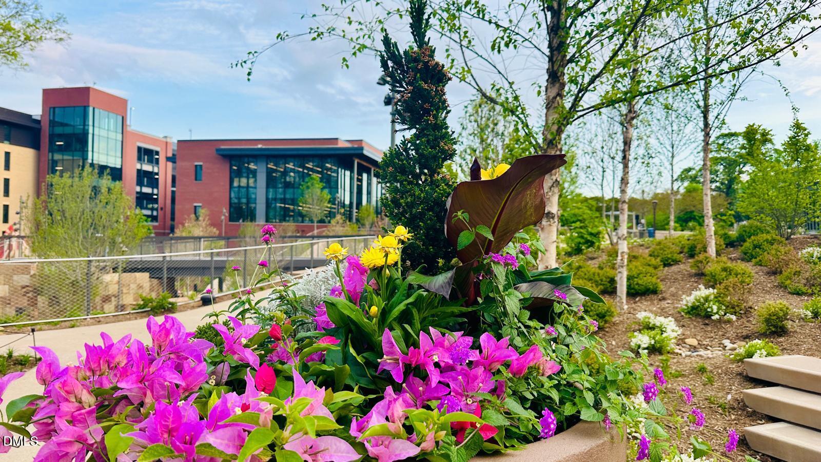 901 Kildaire Farm Road, Unit D1 Cary, NC 27511 - Photo 11 of 13 a view of street with flower and flowers