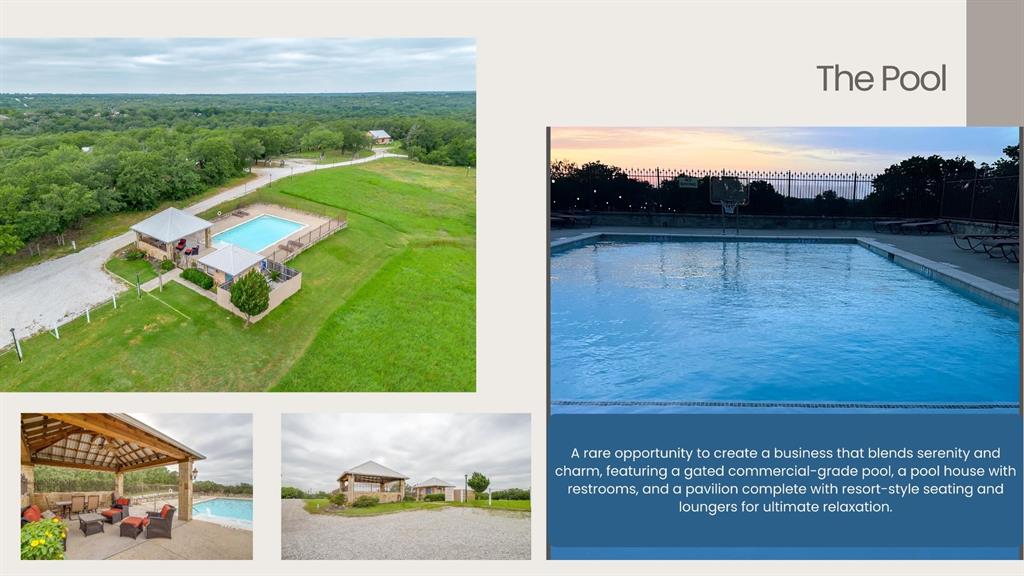 383 County Road 3672 Springtown, TX 76082 - Photo 33 of 39 Pool is gated; within gated area is the Gazebo and pool house for changing and restroom.
