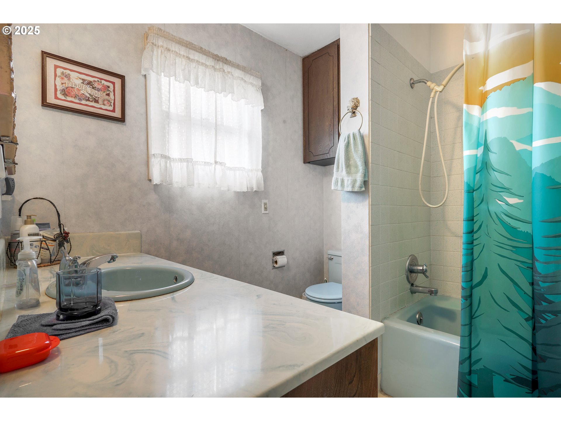 48025 Northwest Strohmayer Road Forest Grove, OR 97116 - Photo 17 of 30 a bathroom with a sink a toilet and shower