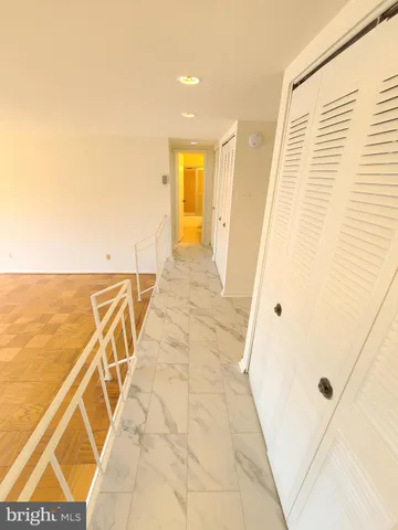a view of a bathroom with a tub
