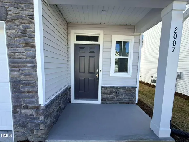 a view of front door of a house