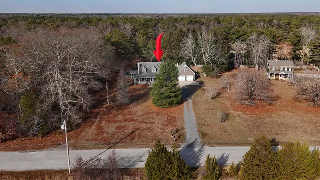 a bird view of a house