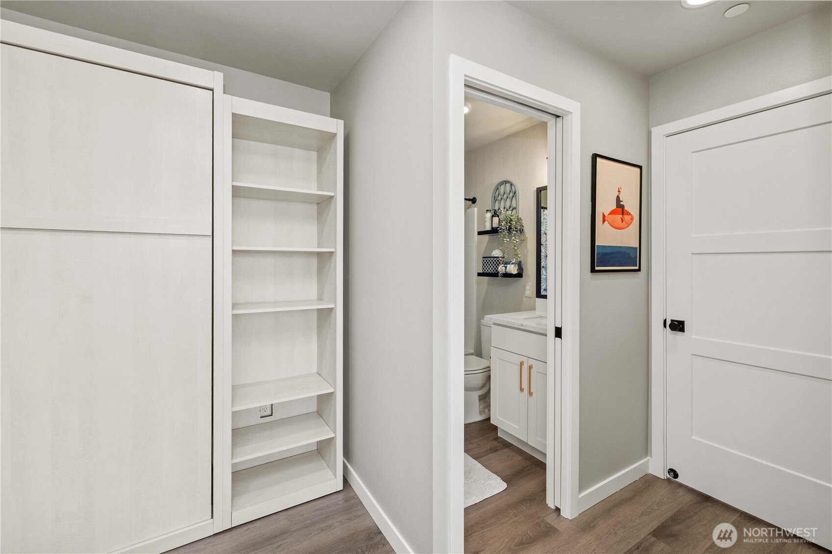 1208 Harrington Avenue Northeast Renton, WA 98056 - Photo 30 of 40 a view of kitchen with white cabinets and refrigerator
