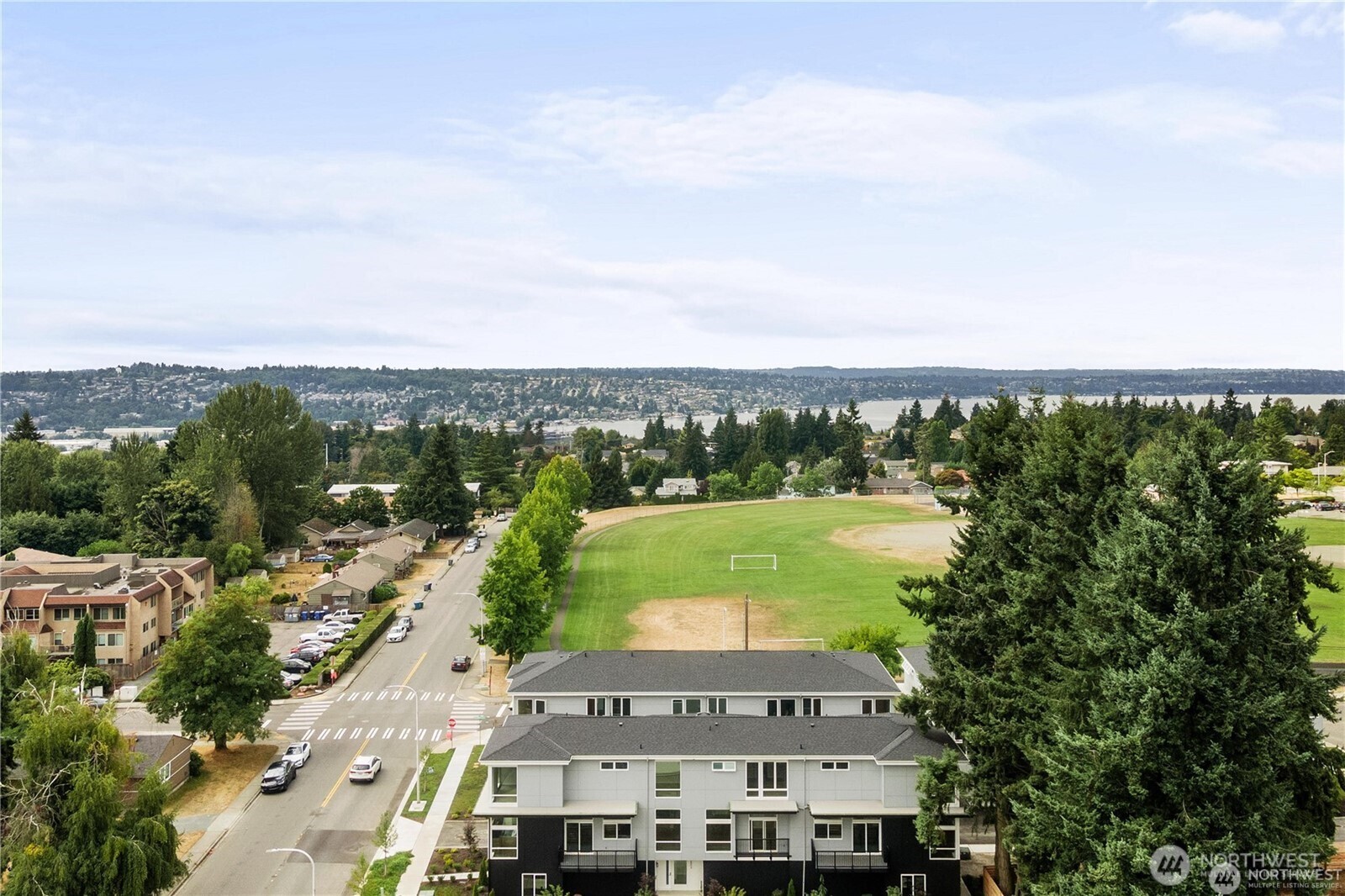 1208 Harrington Avenue Northeast Renton, WA 98056 - Photo 36 of 40 an aerial view of a house with a garden