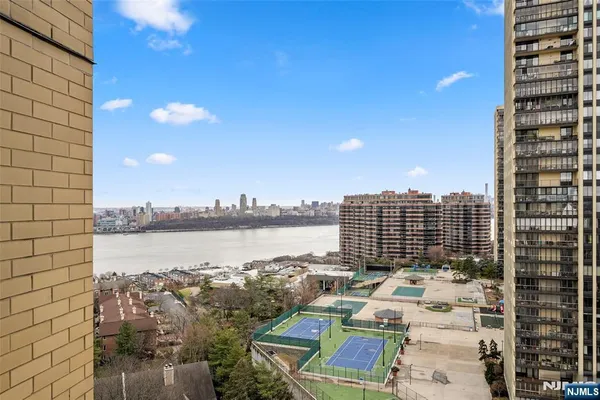 a view of balcony with city view