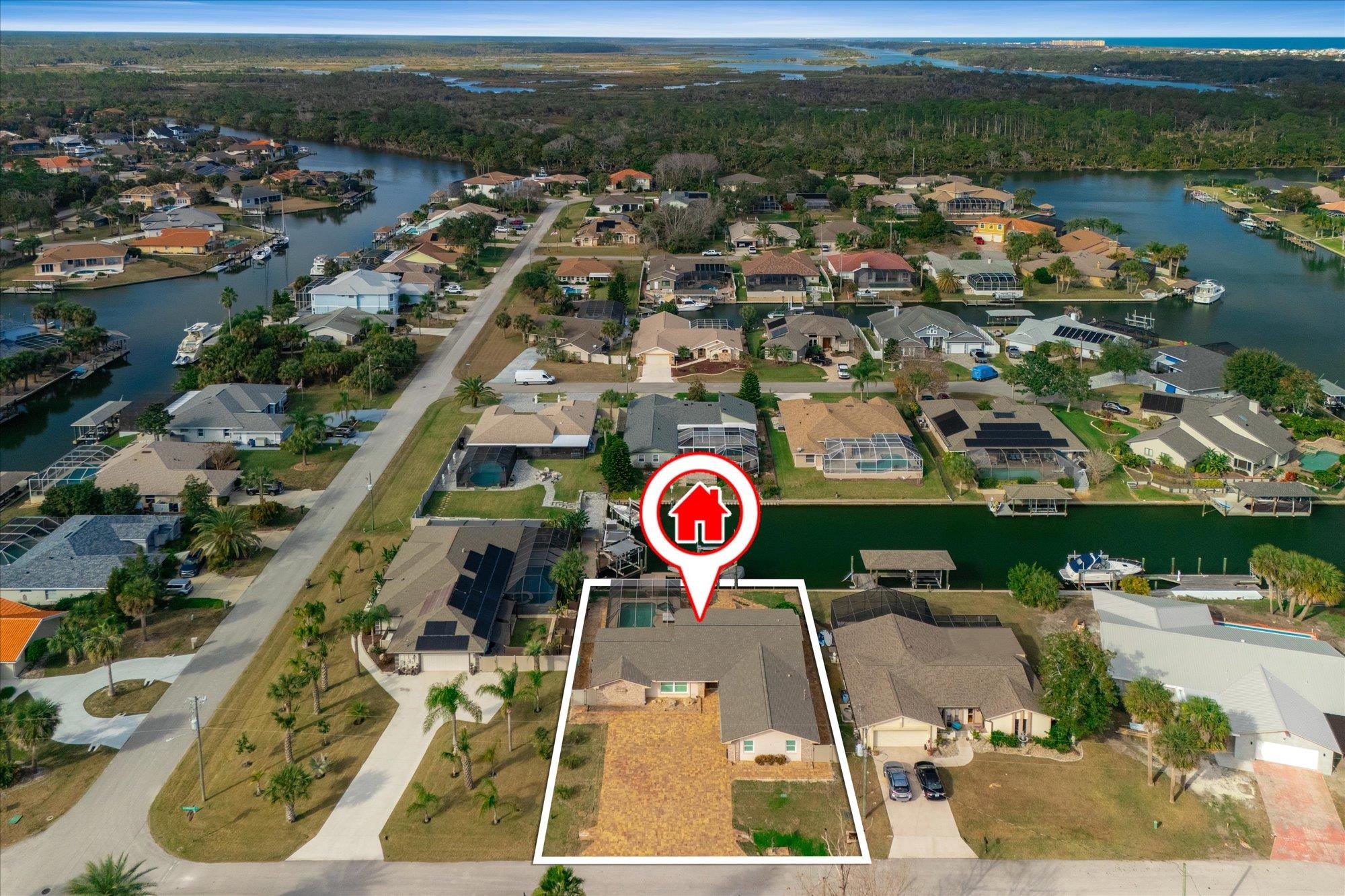 5 Cheyenne Court Palm Coast, FL 32137 - Photo 54 of 58 an aerial view of a city