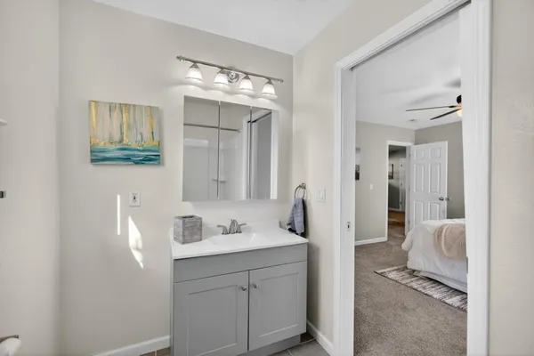 a view of a workspace with furniture