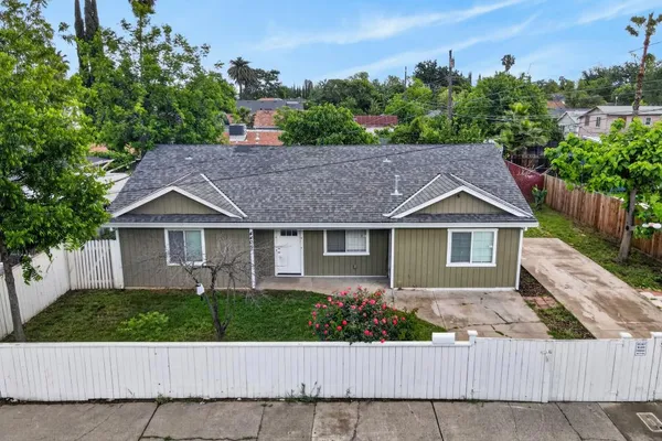 an aerial view of a city