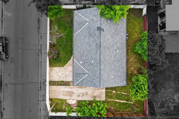 an aerial view of a city