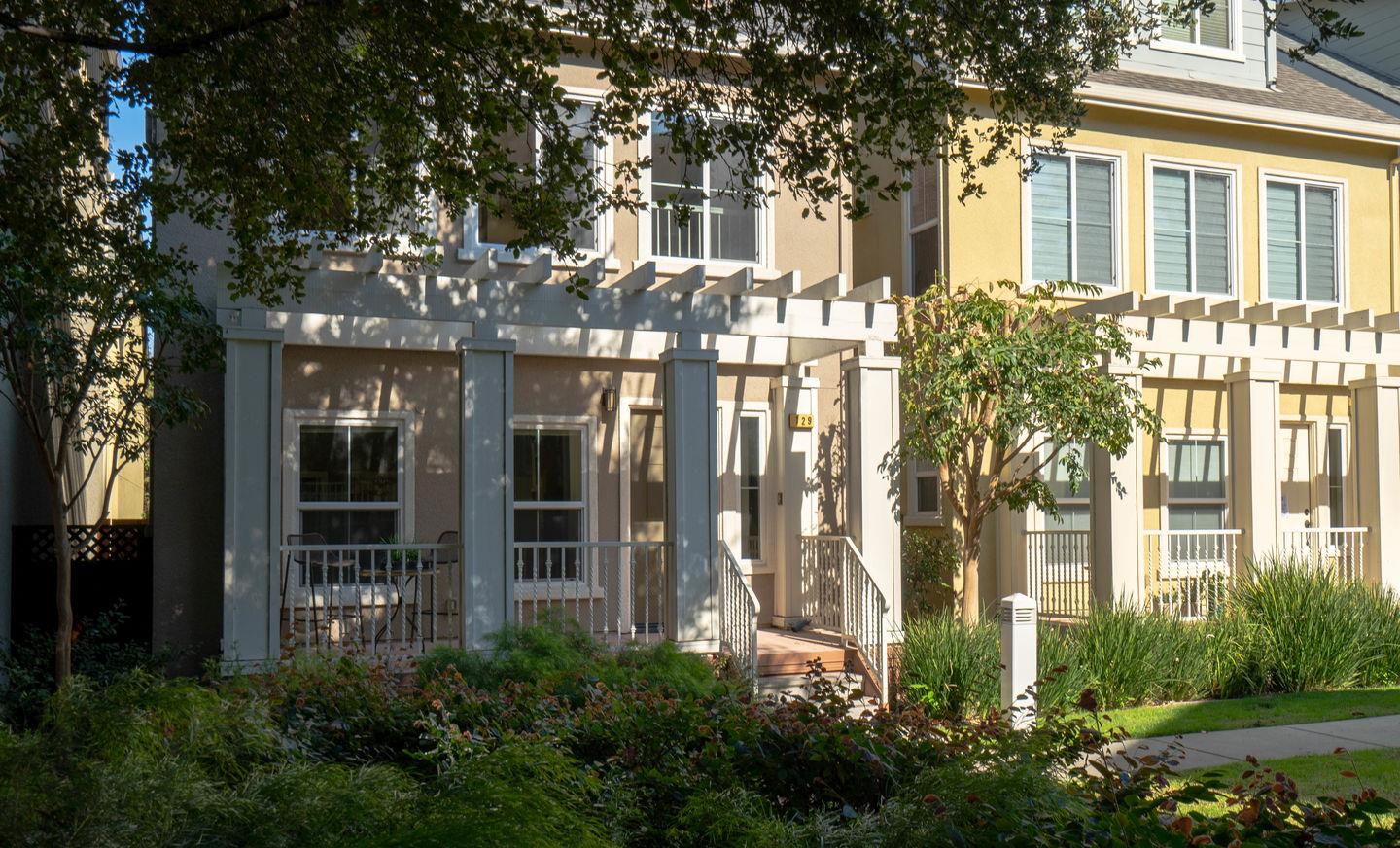 129 Azalea Drive Mountain View, CA 94041 - Photo 2 of 53 a front view of a building with a garden