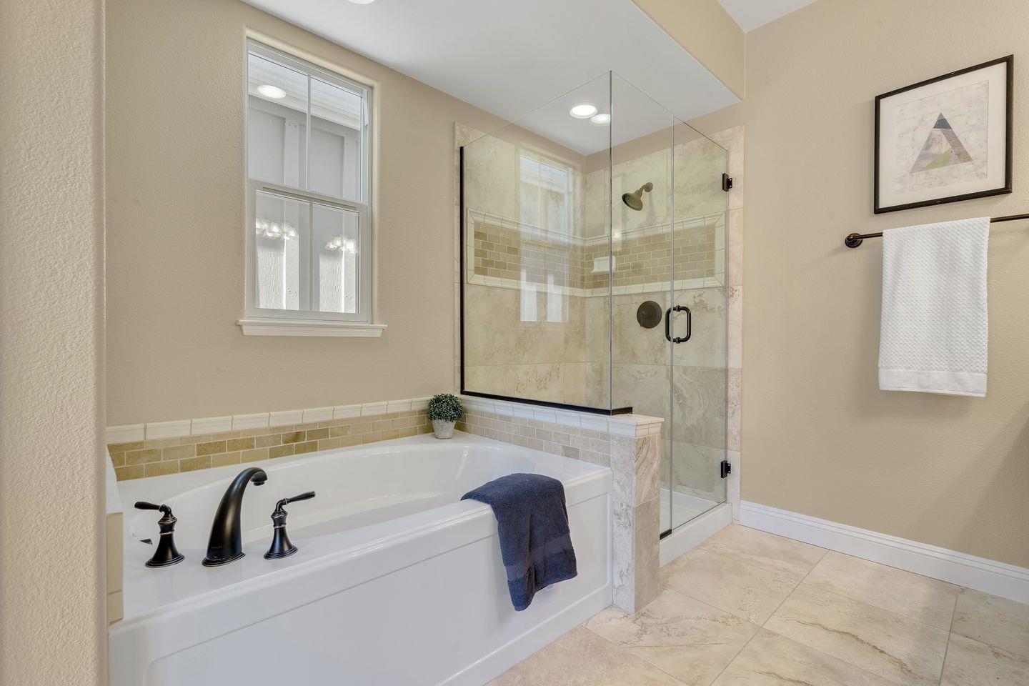 129 Azalea Drive Mountain View, CA 94041 - Photo 45 of 53 a bathroom with a tub sink and shower