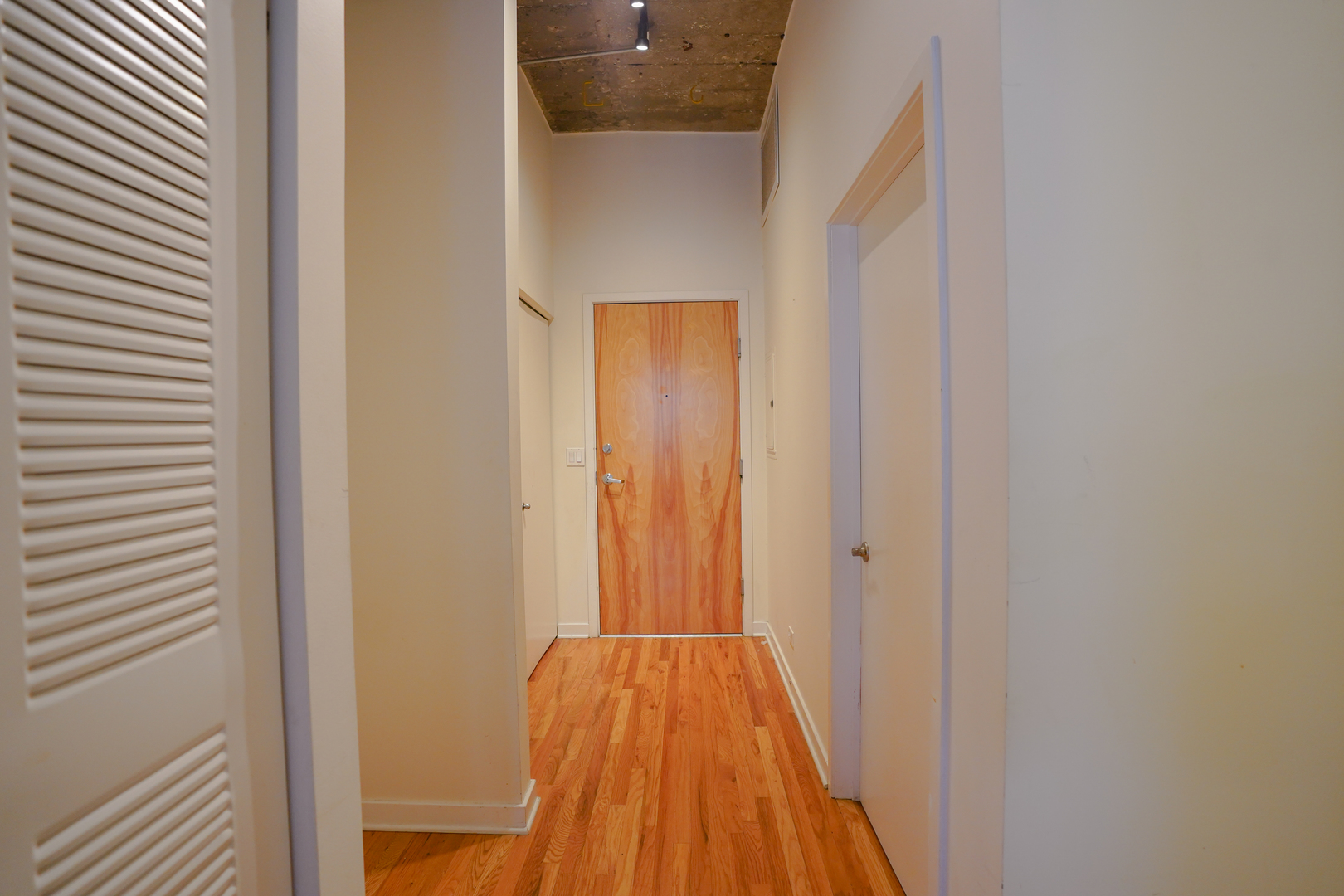 1069 West 14th Place, Unit 303 Chicago, IL 60608 - Photo 16 of 26 a view of a hallway with wooden floor