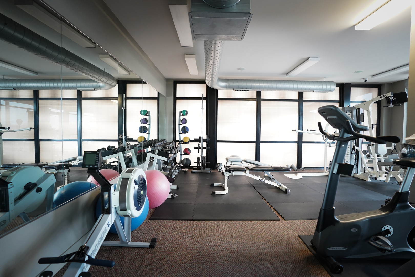 1069 West 14th Place, Unit 303 Chicago, IL 60608 - Photo 20 of 26 a view of a room with gym equipment