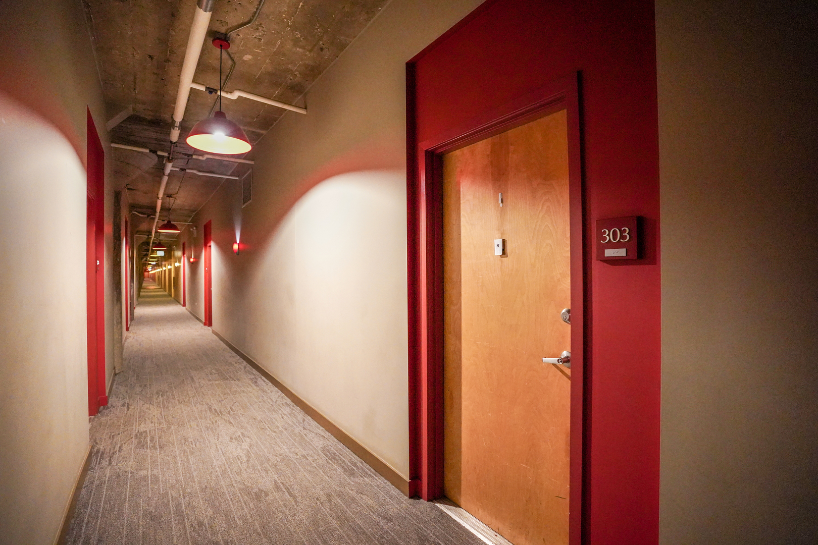 1069 West 14th Place, Unit 303 Chicago, IL 60608 - Photo 23 of 26 a view of a hallway with wooden floor